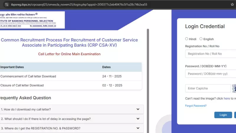 IBPS Clerk 2025 Mains Admit Card Released at ibps.in - Download Guide