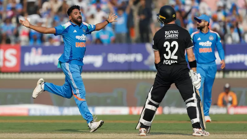 IND vs NZ 1st ODI: How Siraj & Rana's Smart Bowling Stalled NZ's Charge in Vadodara