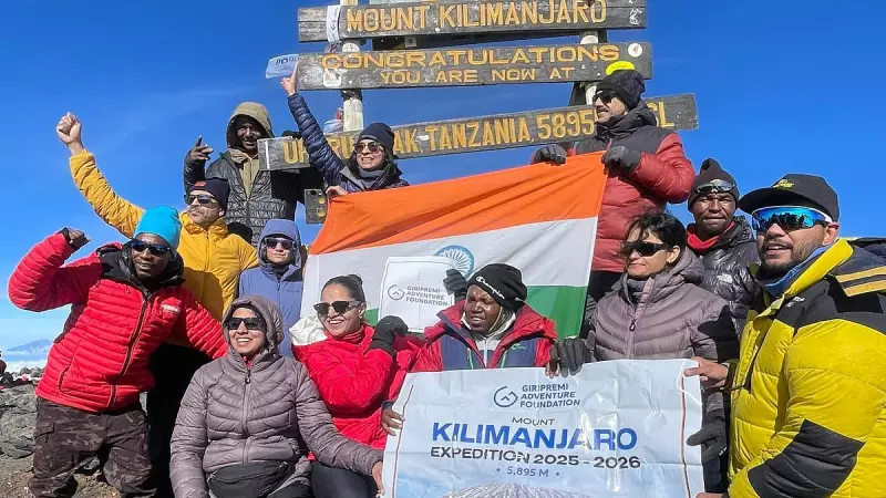 Indian Flag Hoisted on Africa's Highest Peak, Kilimanjaro, by Diverse Group