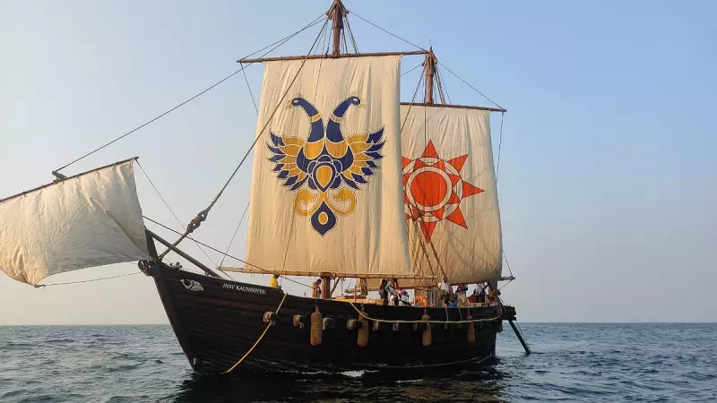 INSV Kaundinya's Maiden Voyage Revives Ancient Indian Stitched-Ship Technique