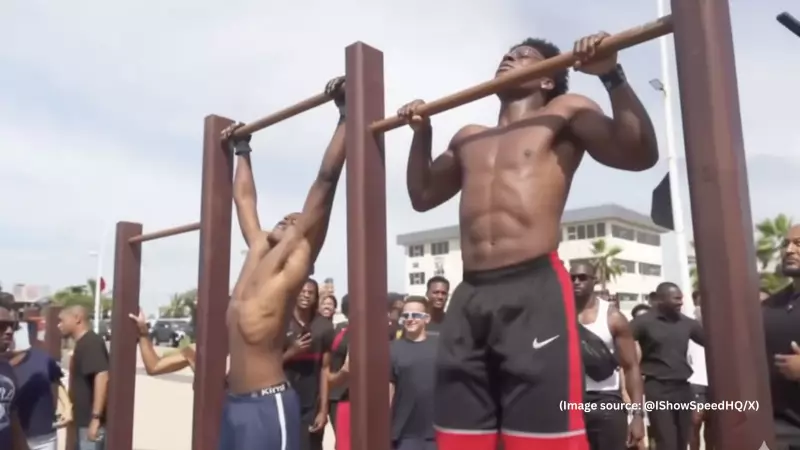 IShowSpeed Loses Pull-Up Challenge in Angola, Kicks Off 20-Country Africa Tour