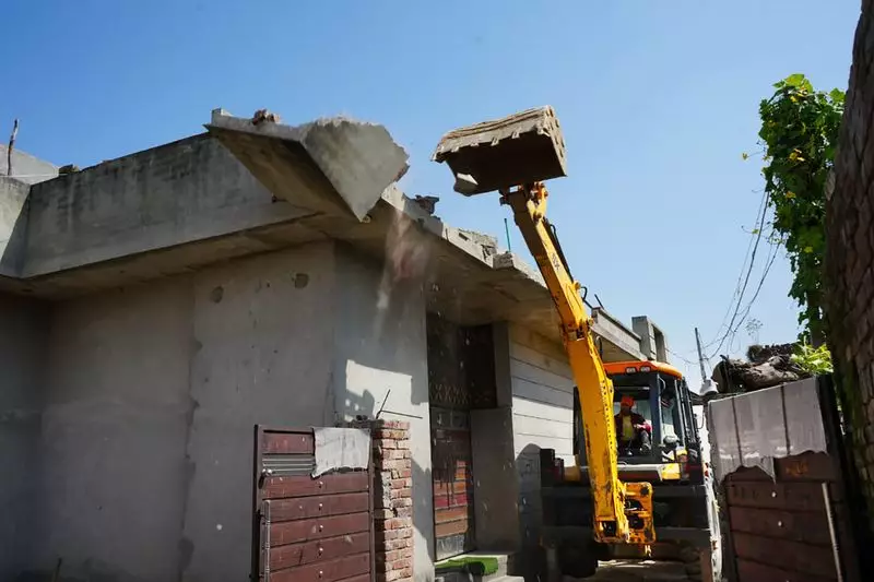 Jalandhar Police Demolish House of Notorious Drug Peddler in Major Crackdown