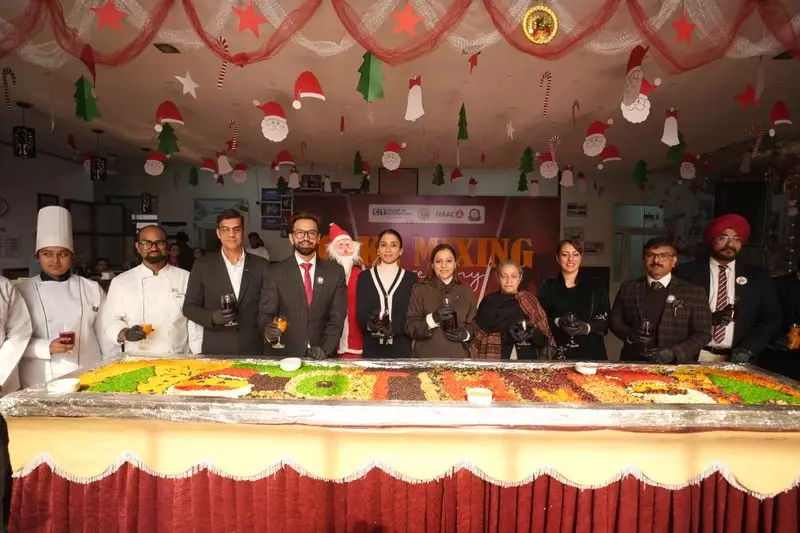 Jalandhar Welcomes Christmas with Grand Cake Mixing Ceremony