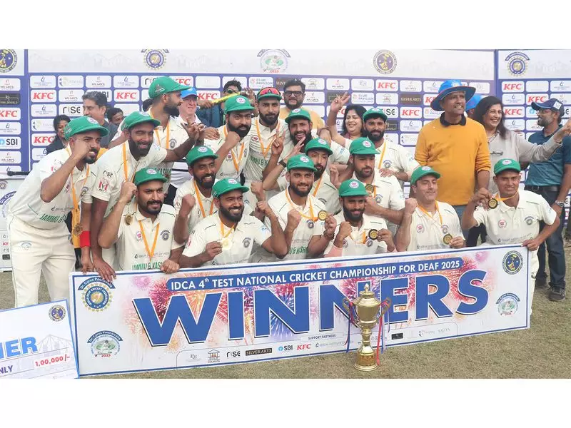 Jammu & Kashmir Deaf Cricket Team Clinches National Championship Title
