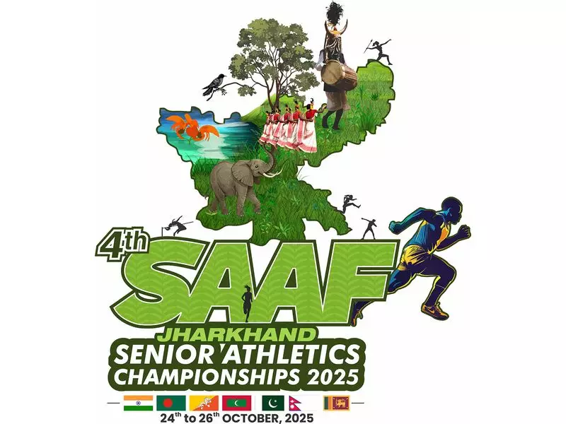 Jharkhand Launches Spectacular Logo, Mascot & Anthem for SAAF Senior Championships 2024
