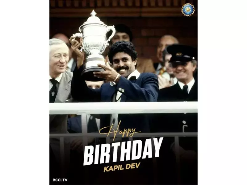 Kapil Dev Turns 67: BCCI Celebrates 1983 World Cup Winning Captain's Birthday