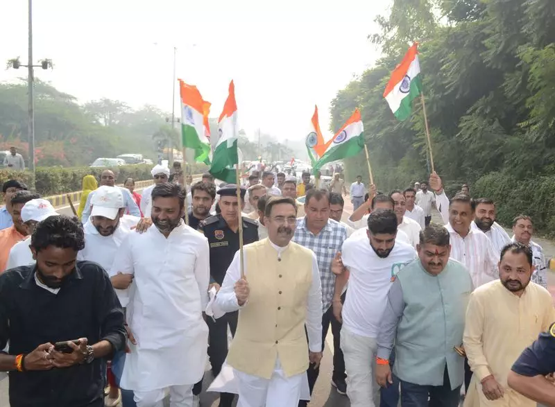 Karnal Residents Unite in Grand March to Honour Sardar Patel's Legacy