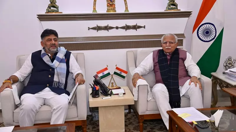 Karnataka Deputy CM DK Shivakumar Meets Khattar, Seeks Key Bengaluru Project Nods