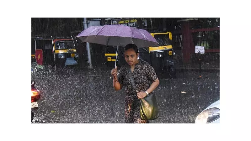 Kerala Battles Torrential Downpour: Orange Alert Issued for Six Districts as Heavy Rain Lashes State