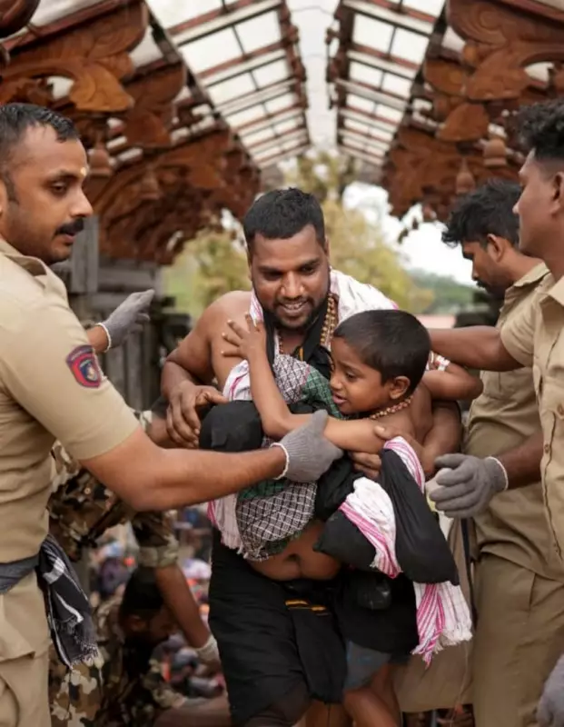 Kerala Police Launch Safety Armbands for Children at Sabarimala Temple