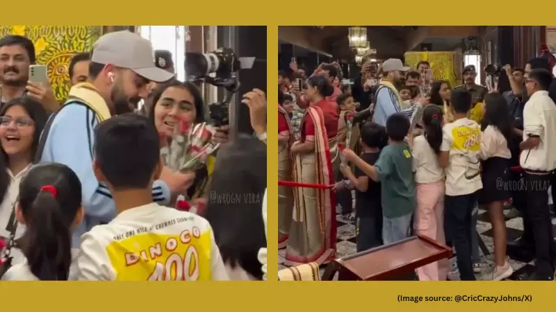 Kids Welcome Virat Kohli with Red Roses in Raipur Ahead of 2nd ODI vs South Africa