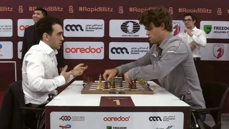 Magnus Carlsen Forfeits World Blitz Game After Knocking Over Pieces vs Martirosyan