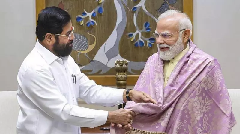 Maharashtra CM Eknath Shinde Meets PM Modi, Hails Him as 'Head of NDA Family' Ahead of State Polls