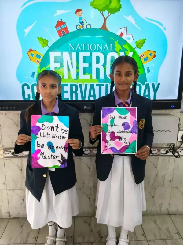 Maharishi Dayanand Adarsh Vidyalaya Observes National Energy Conservation Day