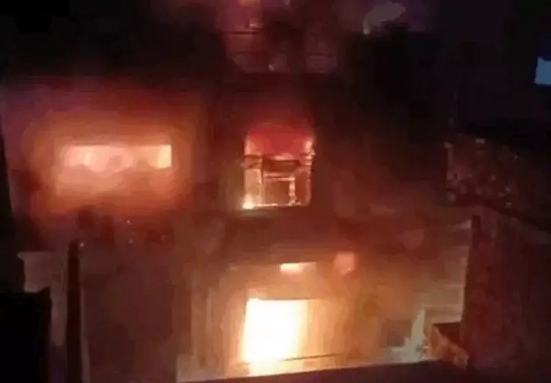 Major Fire Engulfs Building and Factory in Ludhiana's Gandhi Nagar