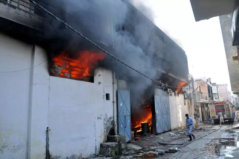 Major Fire Erupts at Two Panipat Factories, Five Women Injured