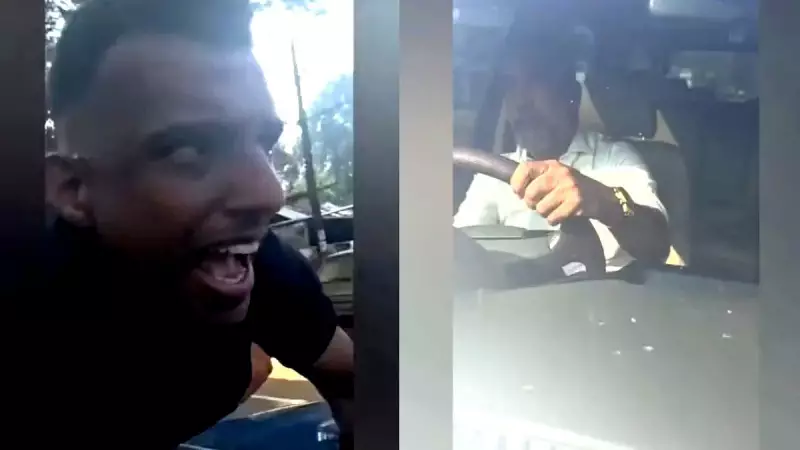 Man Hangs on Car Bonnet as Driver Flees in Kerala's Thrissur