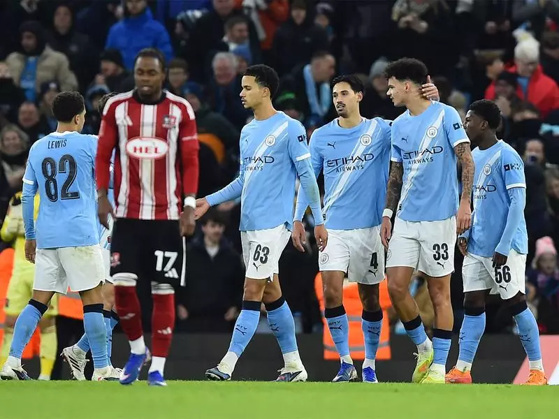 Manchester City Demolish Exeter City 10-1 in FA Cup Goal Fest
