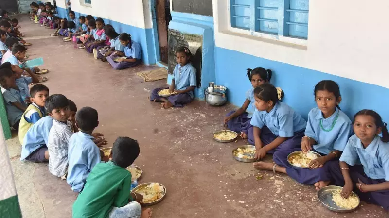 MP School Gets Steel Plates After Kids Eat on Newspapers; Staff Suspended