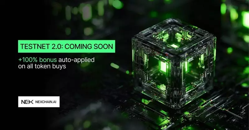 NexChain AI Token Presale Soars with Testnet 2.0 Launch & Exclusive 100% Bonus Offer