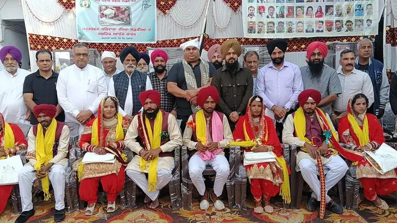 NGO Hosts Mass Wedding for 21 Couples in Phagwara