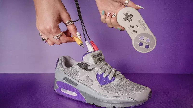 Nike Sneakers Transformed into Playable Super Nintendo Console