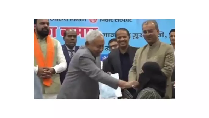 Nitish Kumar Removes Doctor's Hijab at Event, Sparks Political Controversy