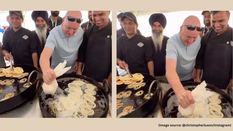 NZ PM Christopher Luxon Wins Hearts as 'Luxonpreet' After Making Jalebis at Sikh Games