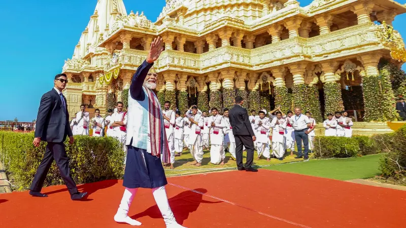 PM Modi at Somnath: Warns of Divisive Forces, Links Temple's Resilience to Viksit Bharat