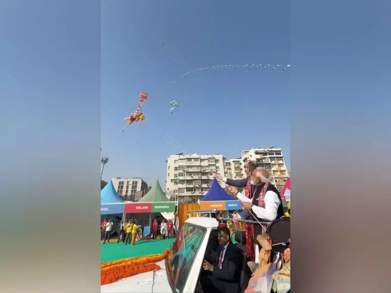 PM Modi, German Chancellor Merz Fly Lord Hanuman Kite at International Festival