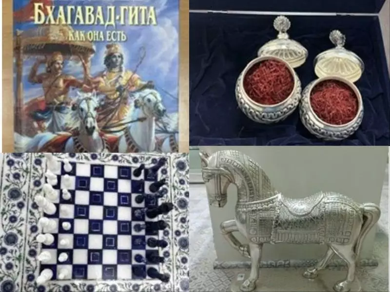 PM Modi Gifts Putin Bhagavad Gita, Chess Set in Moscow Summit