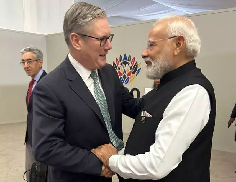 PM Modi Meets UN Chief Guterres, UK PM Starmer in Johannesburg