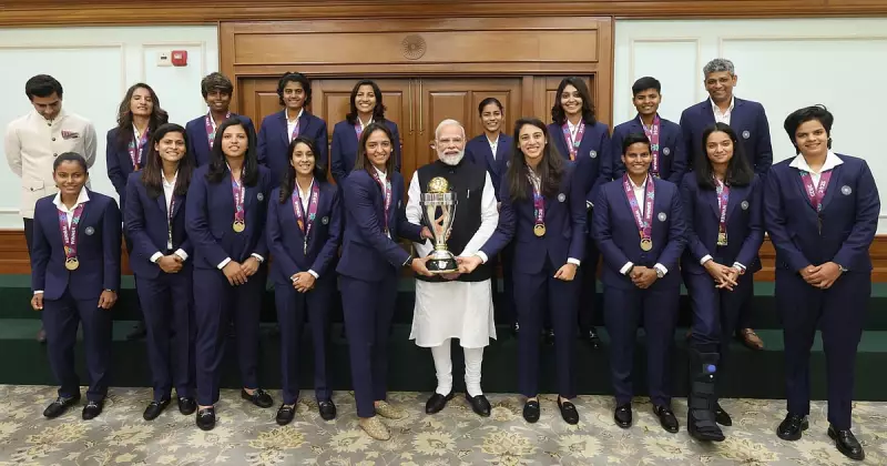 PM Modi's Grand Reception for World Cup Champions: Viral Photos Capture Historic Moment!