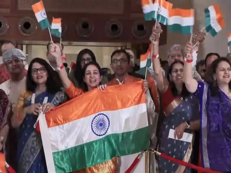 PM Modi's Muscat Arrival Ignites Jubilant Welcome from Indian Diaspora