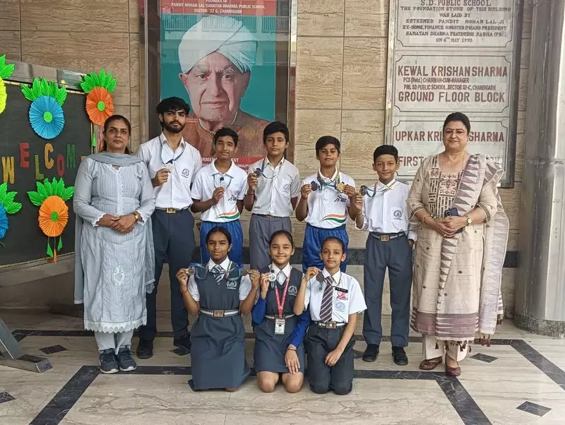 PML SD Public School Students Win 7 Medals at Athletic Meet