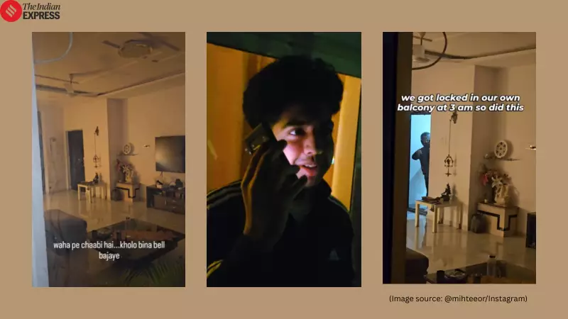 Pune Friends Locked on Balcony at 3 AM Call Blinkit Delivery for Rescue; Video Viral