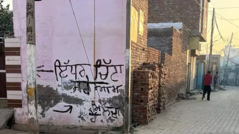Punjab Village Graffiti: 'Heroin Sold Here' Exposes Drug Crisis Ahead of Rural Polls