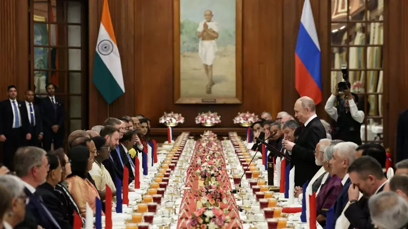 Putin Echoes 'Sabka Saath, Sabka Vikas' at Delhi Banquet, Hails India-Russia Ties