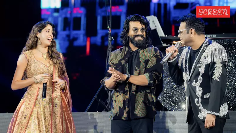 Ram Charan & Janhvi Kapoor Attend AR Rahman Concert, Share Peddi Excitement
