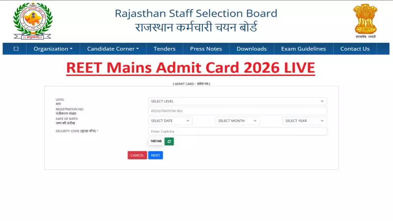 REET 2026 Admit Card Released: Download Hall Ticket from rssb.rajasthan.gov.in