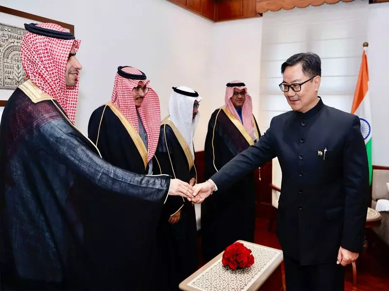Rijiju Meets Saudi Shura Council, Boosts India-Saudi Parliamentary Ties