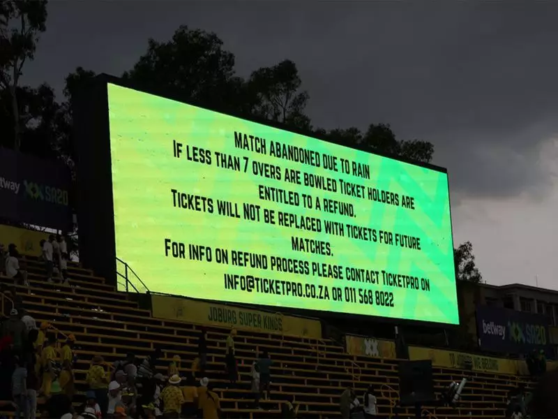 SA20 2024 Match Abandoned: Lightning, Rain Wash Out Joburg vs Sunrisers