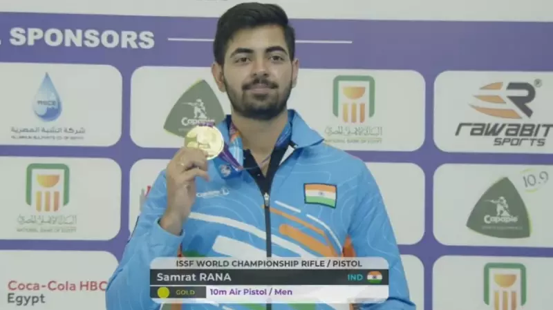Samrat Rana Wins 10m Air Pistol World Title with 243.7 Score