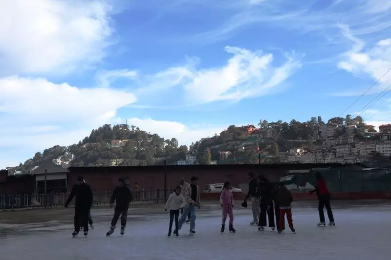 Shimla's Iconic Ice-Skating Rink Opens for Season, Draws Enthusiasts