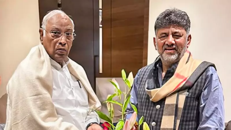 Shivakumar Meets Kharge Amid Karnataka Leadership Buzz