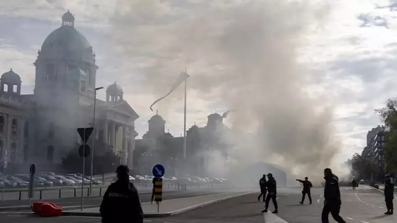 Shots Fired at Serbian Parliament in Belgrade: Suspect Detained After Security Scare