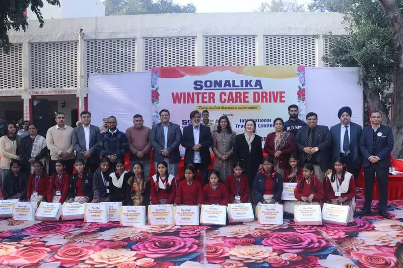 Sonalika's Winter Care Drive: 1000+ Students in Jalandhar Get Warm Clothes