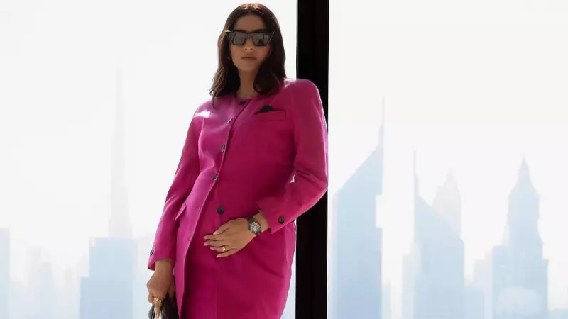 Sonam Kapoor Announces Second Pregnancy in Stunning Pink Diana Suit