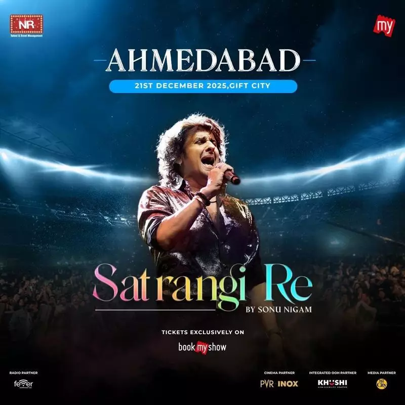 Sonu Nigam's Satrangi Re Concert Lights Up Ahmedabad on Dec 21