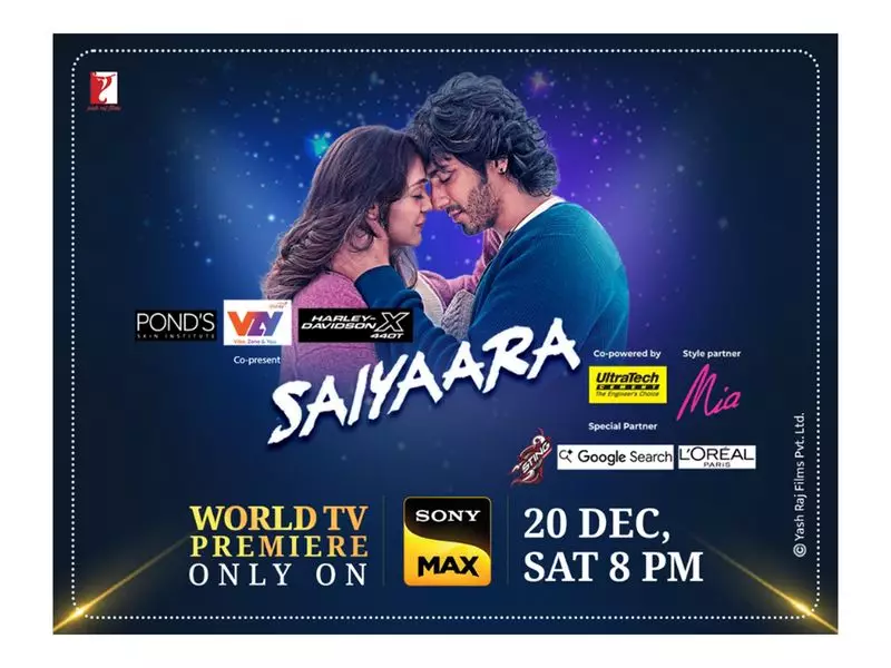 Sony MAX to Premiere 'Saiyaara' on 20 December: A World Television First